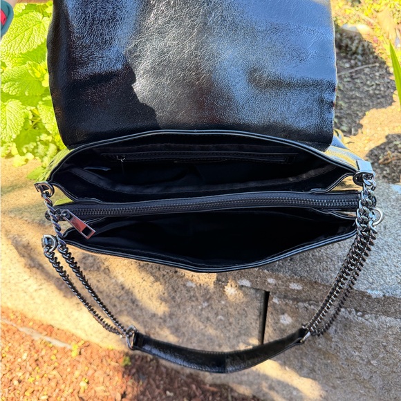 House of Harlow 1960 Black Quilted Shoulder Bag with Chain Strap - Picture 6 of 6